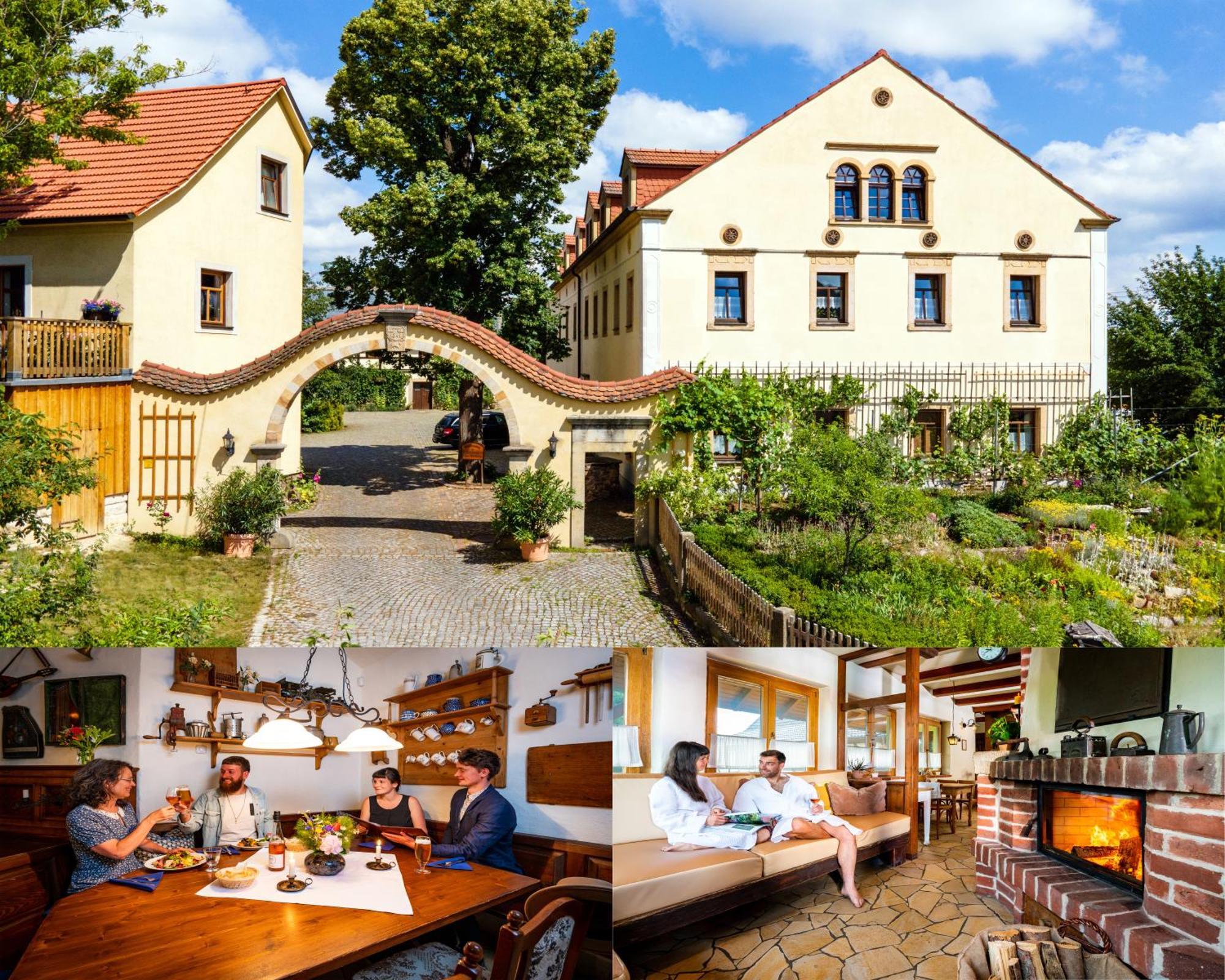 Landhotel Gut Wildberg Mit Badeteich ไมเซน ภายนอก รูปภาพ